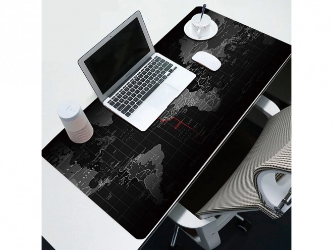 Large Gaming Mouse Pad with World Map Design