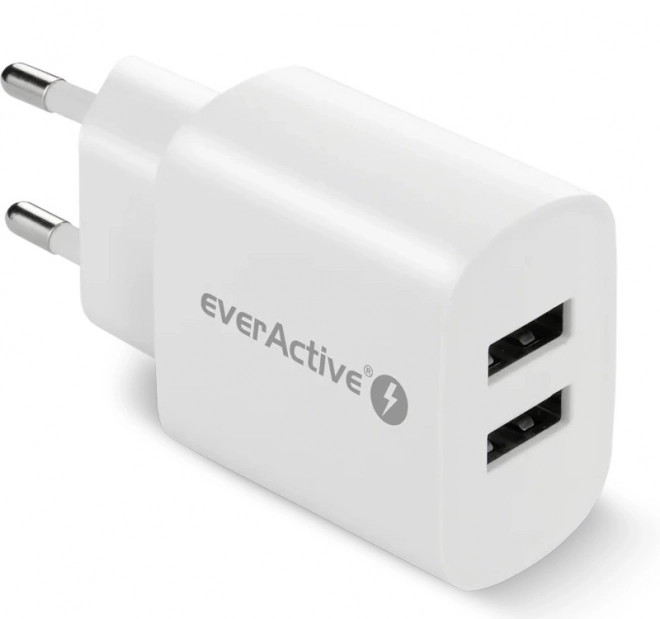 Power Adapter 2X USB 2.4A White