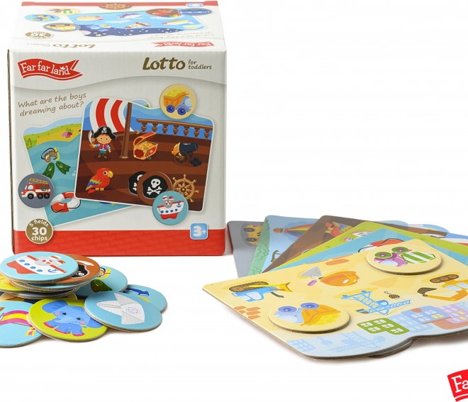 Far Far Land Lotto Cards for Boys