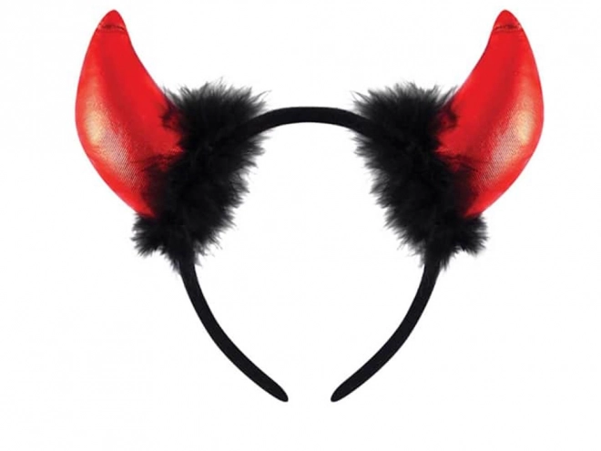 Čelenka s ďábelskými rohy na Halloween