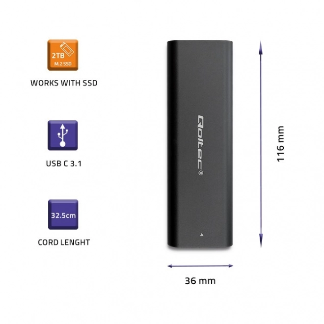 Custodia per disco SSD M.2 SATA USB Tipo C