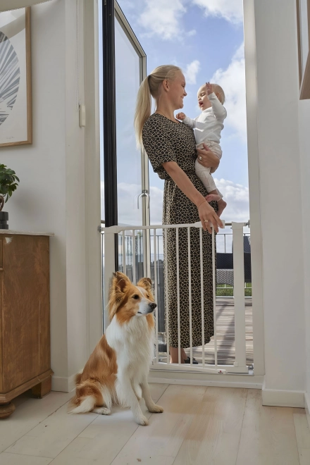Adjustable White Safety Gate by ECOTOYS