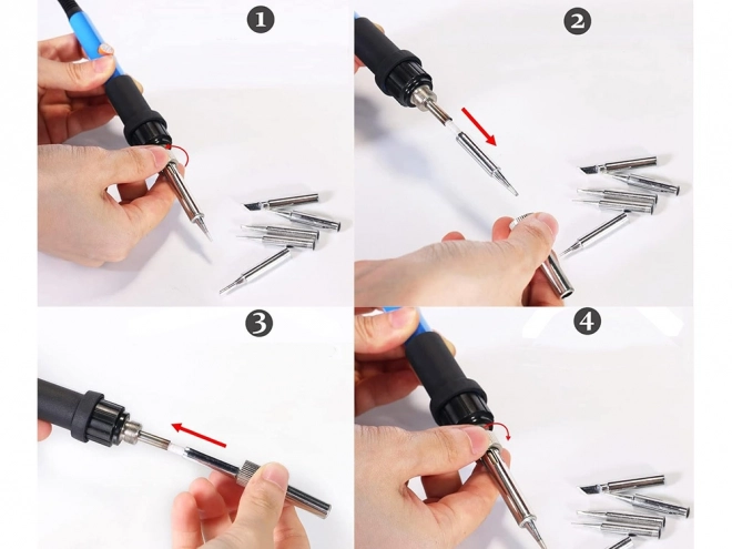 Kit de soudure avec régulation de température 60W et pompe à dessouder