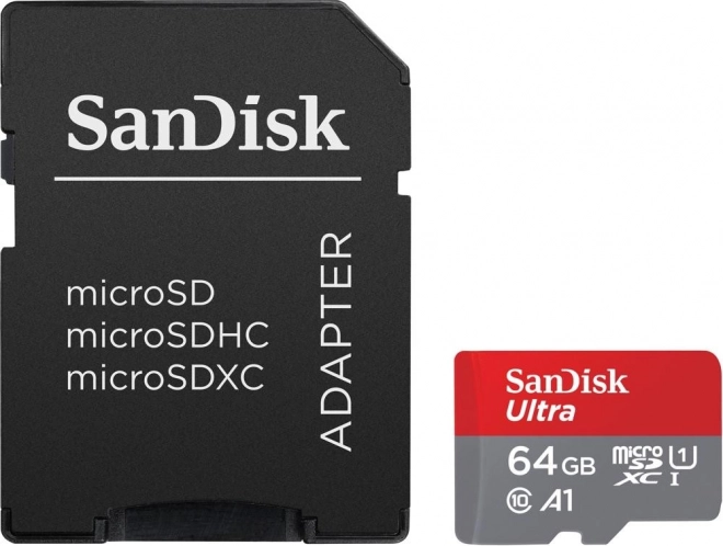 SanDisk Ultra microSDXC Card 64GB A1 with adapter