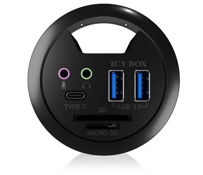 Desk Mounted USB and Type-C Hub