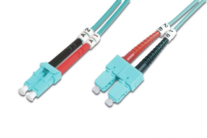 Fiber Optic Patchcord LC-SC OM3 Duplex 1m