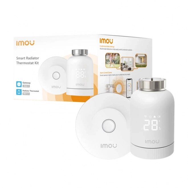Intelligent Thermostatic Head IMOU ZigBee with 6 Adapters and Gateway