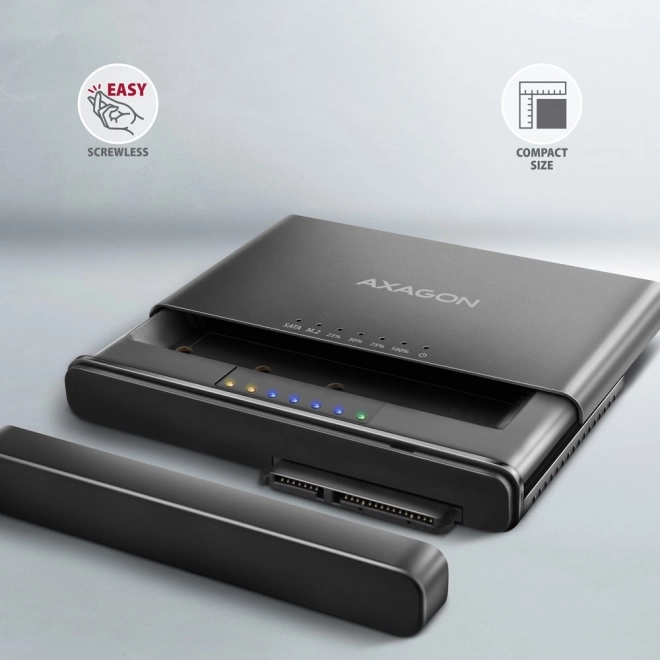 Axagon Clone Master 2 USB-C NVMe M.2 SSD & HDD Adapter