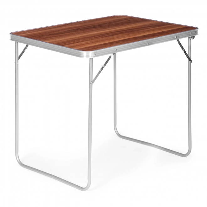 Tourist table picnic folding table top 80x60 cm brown