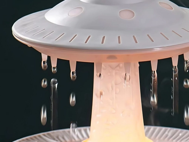 UFO-Shaped Air Humidifier and Aroma Diffuser with LED Lamp