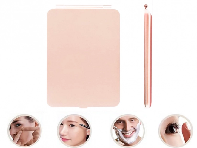 LED Lighted Foldable Makeup Mirror