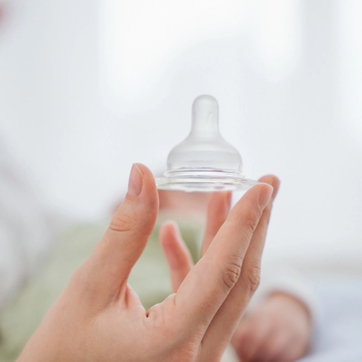 Mäkká silikónová savička ako pri prsníku