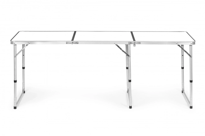 Tourist table folding camping table white top 180 x 60 cm