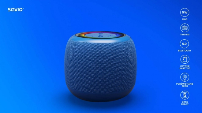 Wireless Bluetooth Speaker 5W Blue