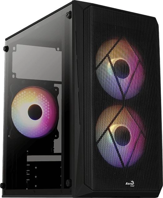 Schwarzes Mini-Tower-Gehäuse ARGB USB 3.0