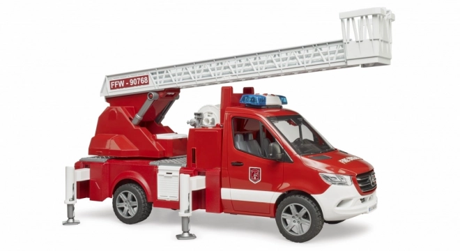 Camion dei pompieri Mercedes-Benz Sprinter con scala per bambini
