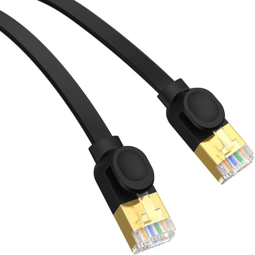 Gold-plated RJ45 connectors and copper conductors