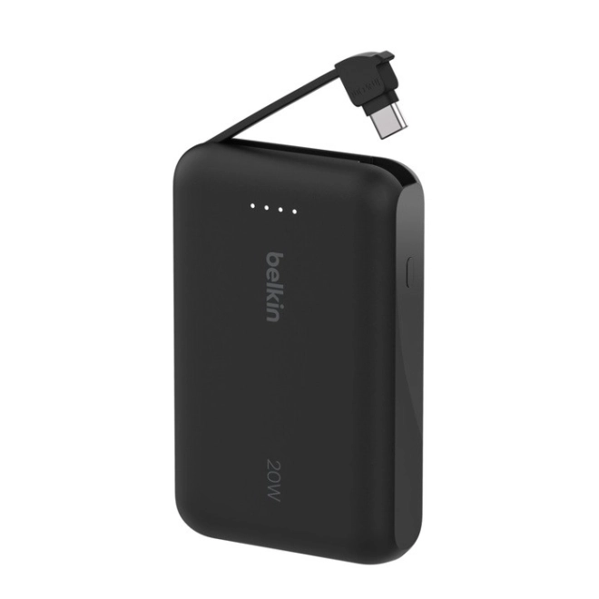 Power bank BoostCharge 10000mAh 20W with integrated USB-C cable