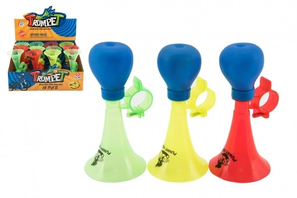 Plastic trumpet horn for bike