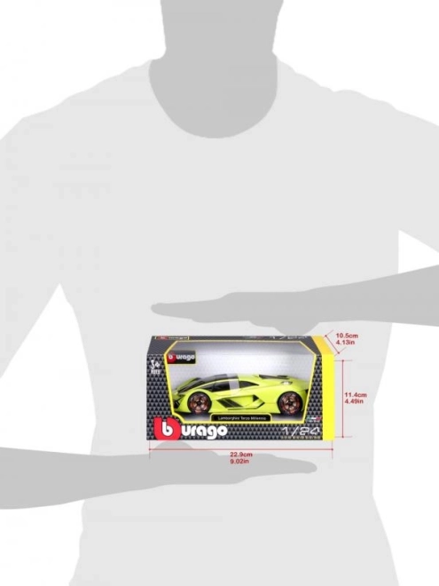 Bburago 1:24 Lamborghini Terzo Millenio Groen