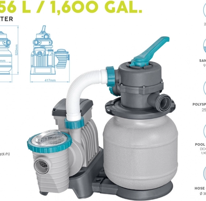 Bestway Pool Sand Pump for Water Filtration