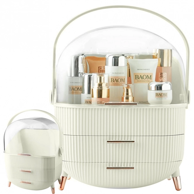 Elegant Large Cosmetic Organizer with Drawers