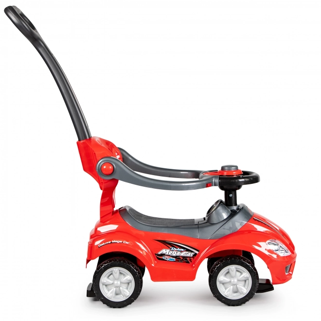 3-in-1 Deluxe Children's Ride-On Car - Red