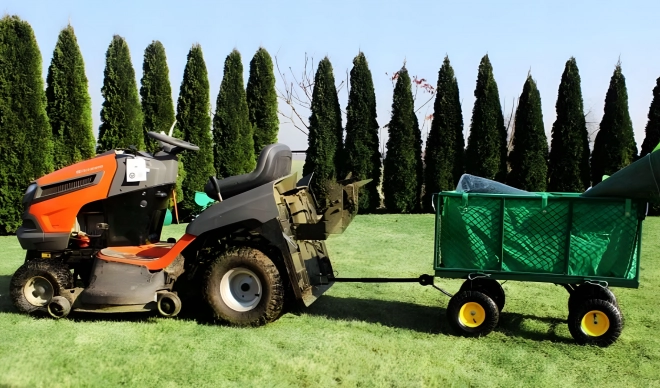 MultiGarden garden transport cart 400kg with tractor attachment