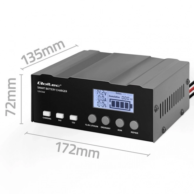 Intelligent Microprocessor Battery Charger for AGM GEL LiFePO4