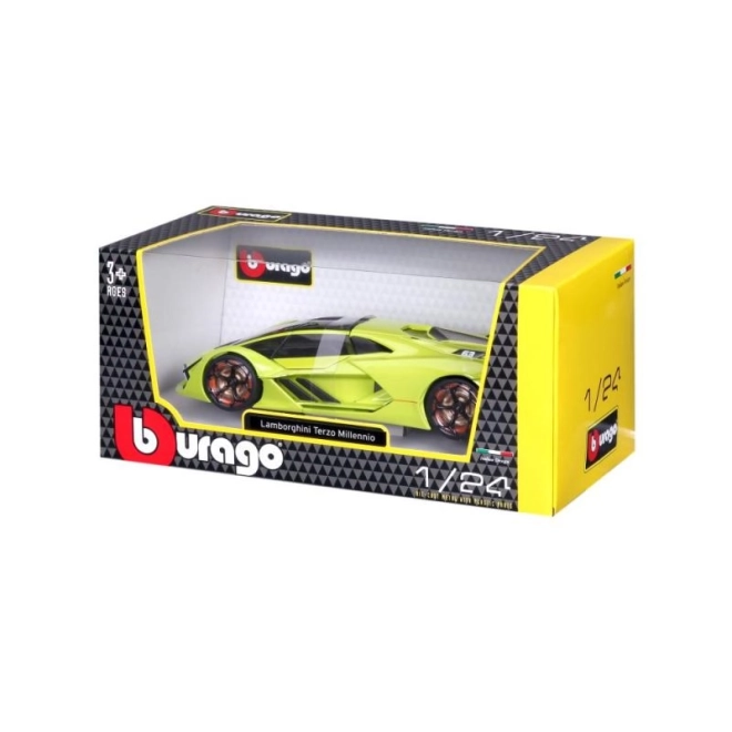 Bburago 1:24 Lamborghini Terzo Millenio Groen