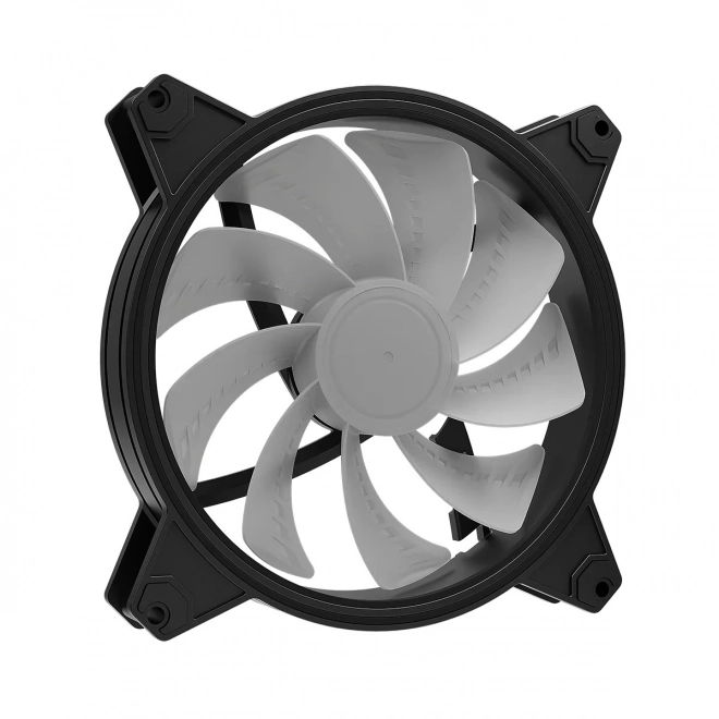 Tichý čierny ARGB ventilátor 140 mm s reverznými lopatkami