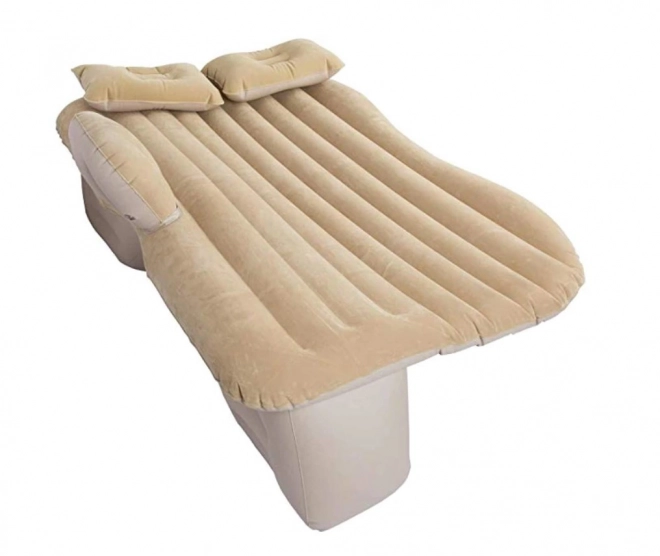 Inflatable Car Bed with Pump Black – Beige
