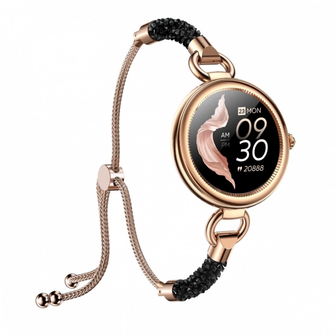 Stylish Women's Smartwatch with Crystal Accents
