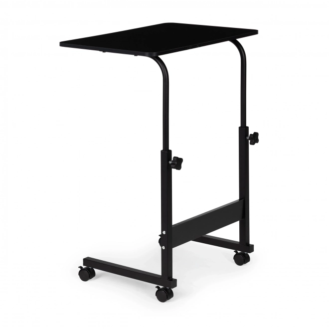 Mobile laptop table with wheels for sofa and armchair