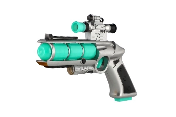 Pistola giocattolo con mirino e effetti sonori