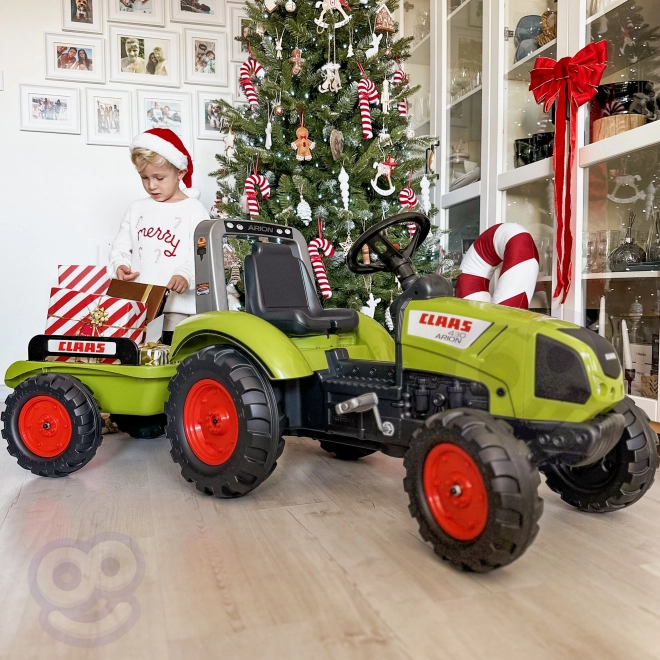 FALK Pedal Tractor Claas Arion 430 with Trailer