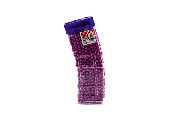 Billes pour pistolet 800pcs 6mm plastique 6 couleurs dans boîte en plastique 7x17cm