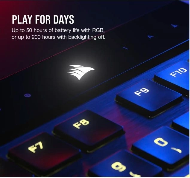 Corsair Wireless Gaming Keyboard K100 RGB Air