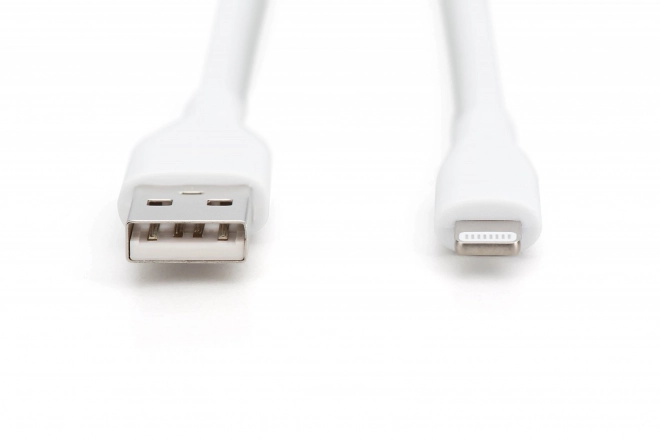 Silicone Power Cable USB-A to Lightning MFI Certified 2m White