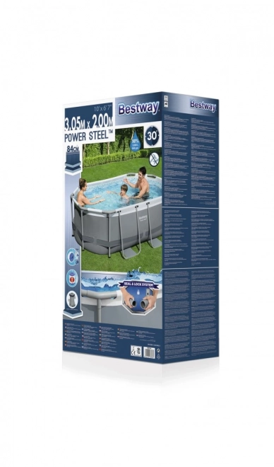 Above-ground Pool Power Steel 305x200x84 cm