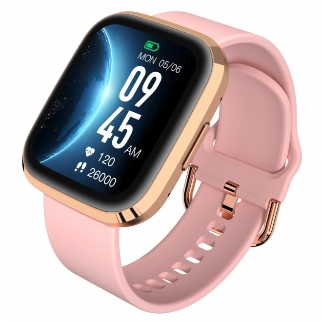 Elegant Gold Smartwatch with Bluetooth