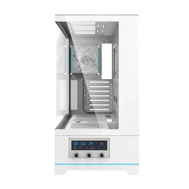 Case per PC Darkflash con ventola (bianca)