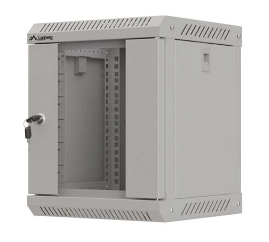 Wall-mounted rack cabinet 10 inch 6U gray