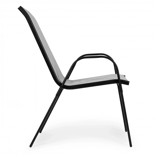 Set of 4 Light Gray Garden Chairs MultiGarden