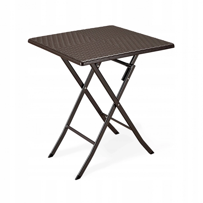 Garden Folding Coffee Table Rattan Balcony 62 cm