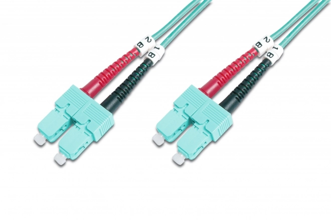 Patch Cord FO SC-SC MM 50/125 OM3 Duplex 3m Turquoise