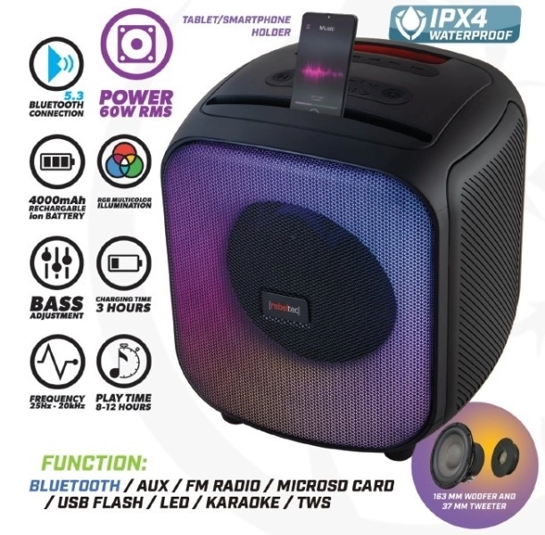 Bluetooth Speaker With FM/USB Powercube 500