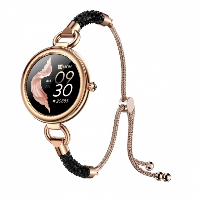 Stylish Women's Smartwatch with Crystal Accents