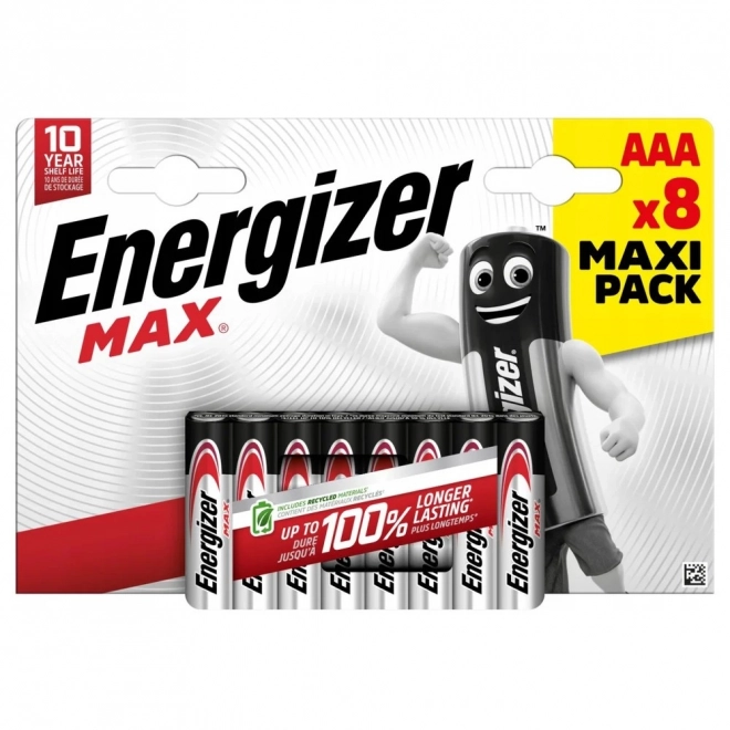 Alkaline Batteries AAA Energizer Max 8 pcs