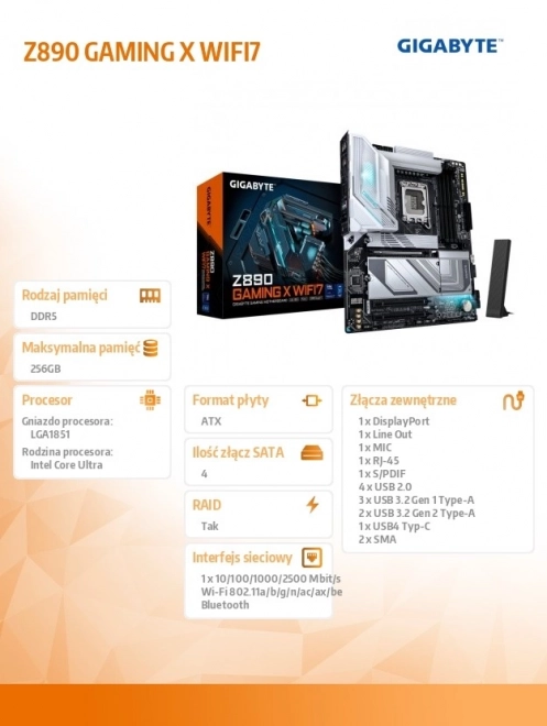 Gigabyte Z890 Gaming X WiFi7 scheda madre